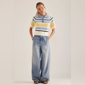 NWT! Anthropologie Pilcro Relaxed High-Rise Tapered Jeans - Size 27 🥅